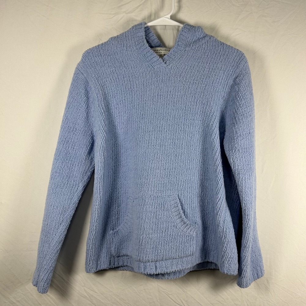Colorado Clothing Hoodie Womens Medium Blue Chenille Knit Pullover